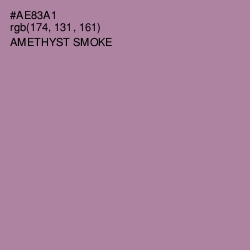 #AE83A1 - Amethyst Smoke Color Image