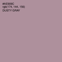 #AE909C - Dusty Gray Color Image