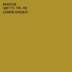 #AE912B - Lemon Ginger Color Image