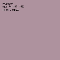 #AE939F - Dusty Gray Color Image