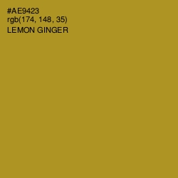 #AE9423 - Lemon Ginger Color Image
