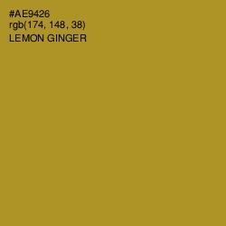#AE9426 - Lemon Ginger Color Image