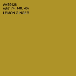#AE9428 - Lemon Ginger Color Image