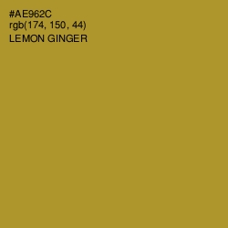 #AE962C - Lemon Ginger Color Image