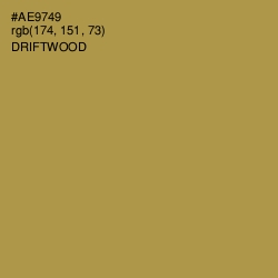 #AE9749 - Driftwood Color Image