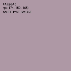 #AE98A5 - Amethyst Smoke Color Image