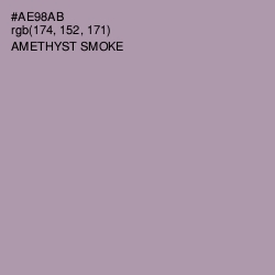 #AE98AB - Amethyst Smoke Color Image