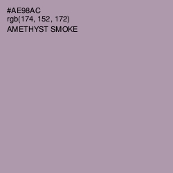 #AE98AC - Amethyst Smoke Color Image