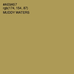 #AE9A57 - Muddy Waters Color Image