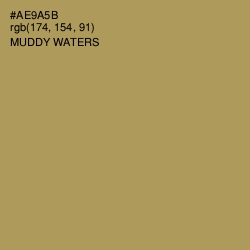 #AE9A5B - Muddy Waters Color Image