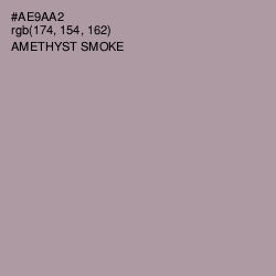 #AE9AA2 - Amethyst Smoke Color Image