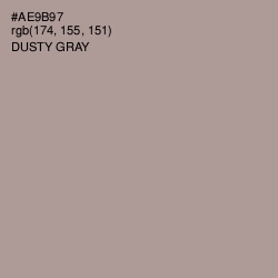 #AE9B97 - Dusty Gray Color Image