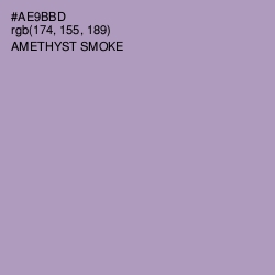 #AE9BBD - Amethyst Smoke Color Image