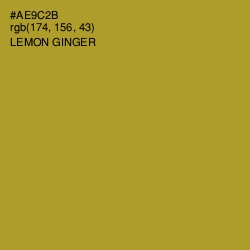 #AE9C2B - Lemon Ginger Color Image