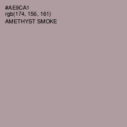 #AE9CA1 - Amethyst Smoke Color Image