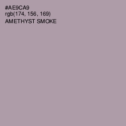 #AE9CA9 - Amethyst Smoke Color Image