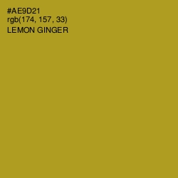 #AE9D21 - Lemon Ginger Color Image