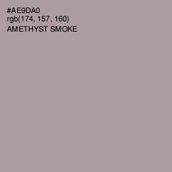 #AE9DA0 - Amethyst Smoke Color Image