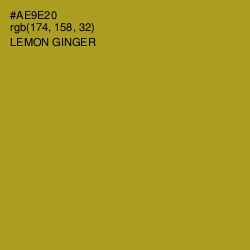 #AE9E20 - Lemon Ginger Color Image