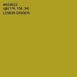 #AE9E22 - Lemon Ginger Color Image