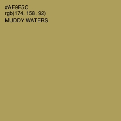 #AE9E5C - Muddy Waters Color Image