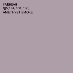#AE9EA8 - Amethyst Smoke Color Image