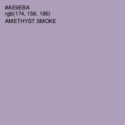 #AE9EBA - Amethyst Smoke Color Image