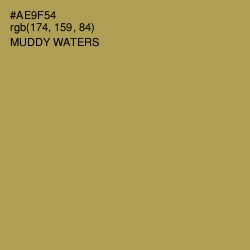 #AE9F54 - Muddy Waters Color Image