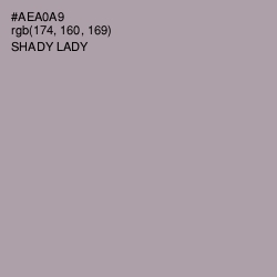 #AEA0A9 - Shady Lady Color Image