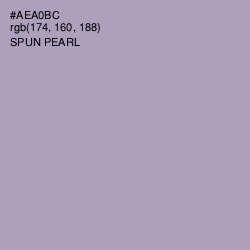 #AEA0BC - Spun Pearl Color Image