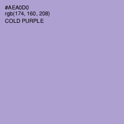 #AEA0D0 - Cold Purple Color Image