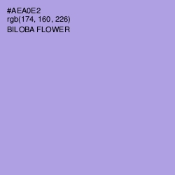 #AEA0E2 - Biloba Flower Color Image