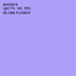 #AEA0FA - Biloba Flower Color Image