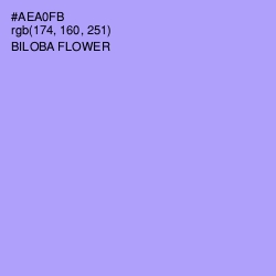 #AEA0FB - Biloba Flower Color Image