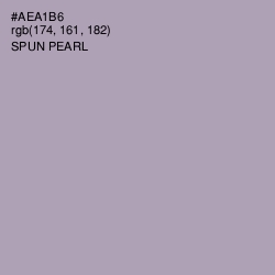 #AEA1B6 - Spun Pearl Color Image