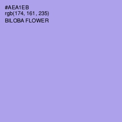 #AEA1EB - Biloba Flower Color Image