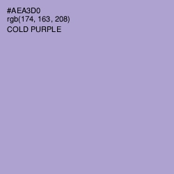 #AEA3D0 - Cold Purple Color Image