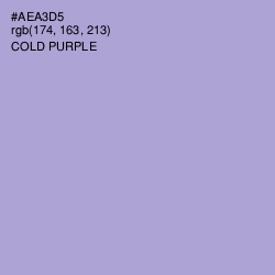 #AEA3D5 - Cold Purple Color Image