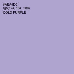 #AEA4D0 - Cold Purple Color Image