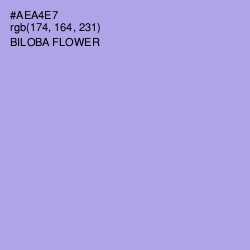 #AEA4E7 - Biloba Flower Color Image