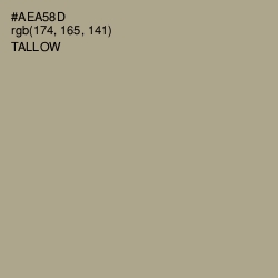 #AEA58D - Tallow Color Image