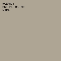 #AEA594 - Napa Color Image