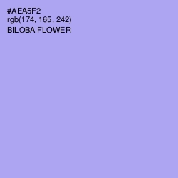 #AEA5F2 - Biloba Flower Color Image