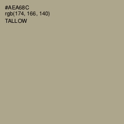 #AEA68C - Tallow Color Image