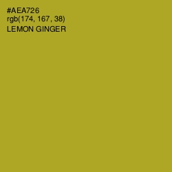 #AEA726 - Lemon Ginger Color Image