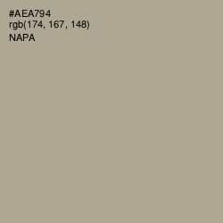 #AEA794 - Napa Color Image