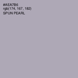#AEA7B6 - Spun Pearl Color Image