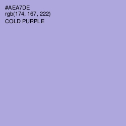 #AEA7DE - Cold Purple Color Image