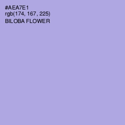 #AEA7E1 - Biloba Flower Color Image