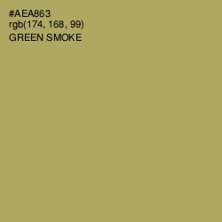 #AEA863 - Green Smoke Color Image